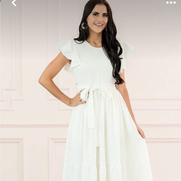 Rachel Parcell Serene Dress in Ivory - Picture 4 of 12